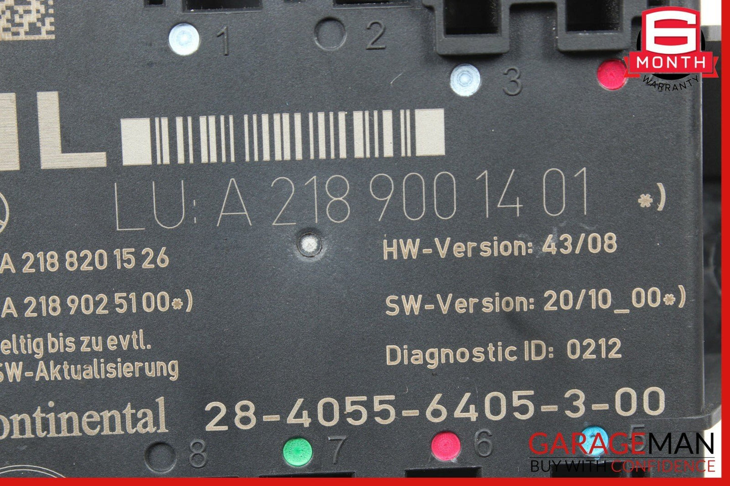08-15 Mercedes W204 C250 C350 Rear Left Driver Side Door Control Module OEM