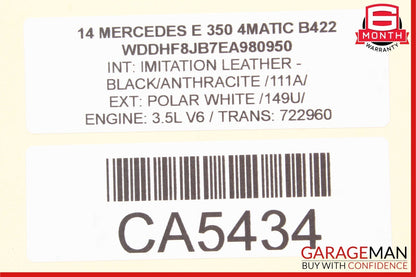 10-18 Mercedes W212 E350 CLS550 Rear SAM Fuse Box Relay Control Module OEM