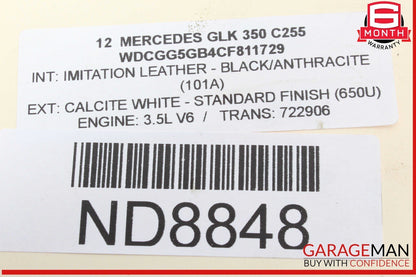 06-13 Mercedes X204 GLK350 E350 C300 S550 CL550 Bosch Engine Starter Motor OEM