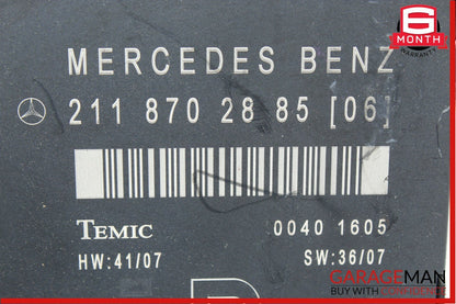 03-09 Mercedes W211 E350 E550 Front Right Passenger Door Control Module OEM