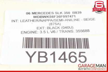 05-11 Mercedes R171 SLK350 Rear Right Side Spindle Knuckle Hub OEM