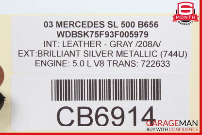 03-12 Mercedes R230 SL500 SL550 Rear Left / Right Lower Rearward Control Arm OEM