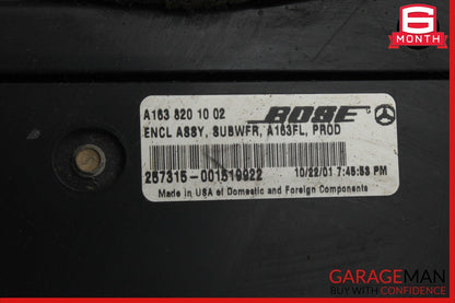 02-05 Mercedes W163 ML320 Bose Subwoofer Sub Woofer Audio Speaker Bass Box OEM