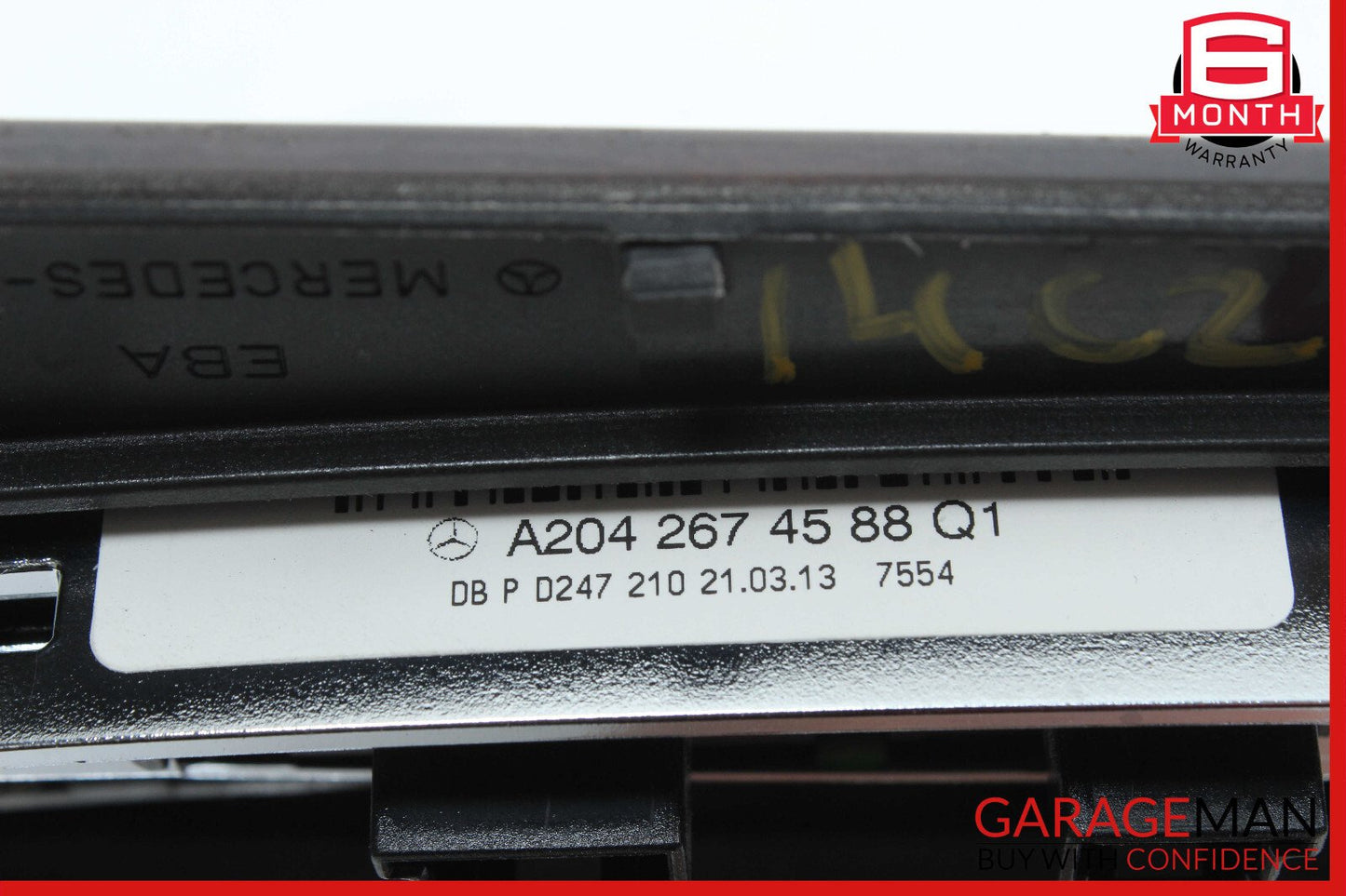 12-14 Mercedes W204 C250 Gear Shift Selector Indicator Knob Boot Assembly OEM
