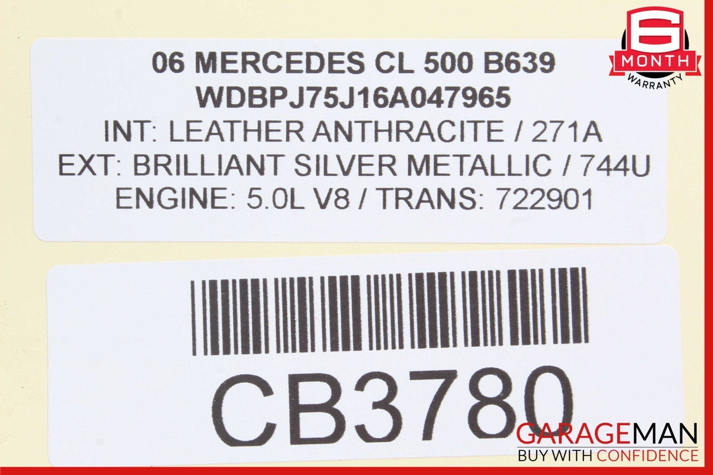 00-06 Mercedes W215 CL600 CL55 AMG Front Right / Left Side Brake Rotor Disc
