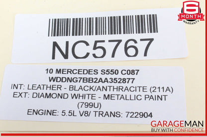 10-13 Mercedes W221 S550 S400 Rear Left Driver Side Seat Belt Retractor OEM