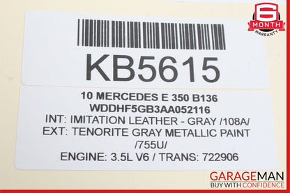 08-18 Mercedes CLS550 E350 C300 E400 Front Right Side Door Control Module