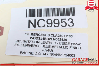 14-20 Mercedes W117 CLA250 Rear Left / Right Side Suspension Lower Control Arm