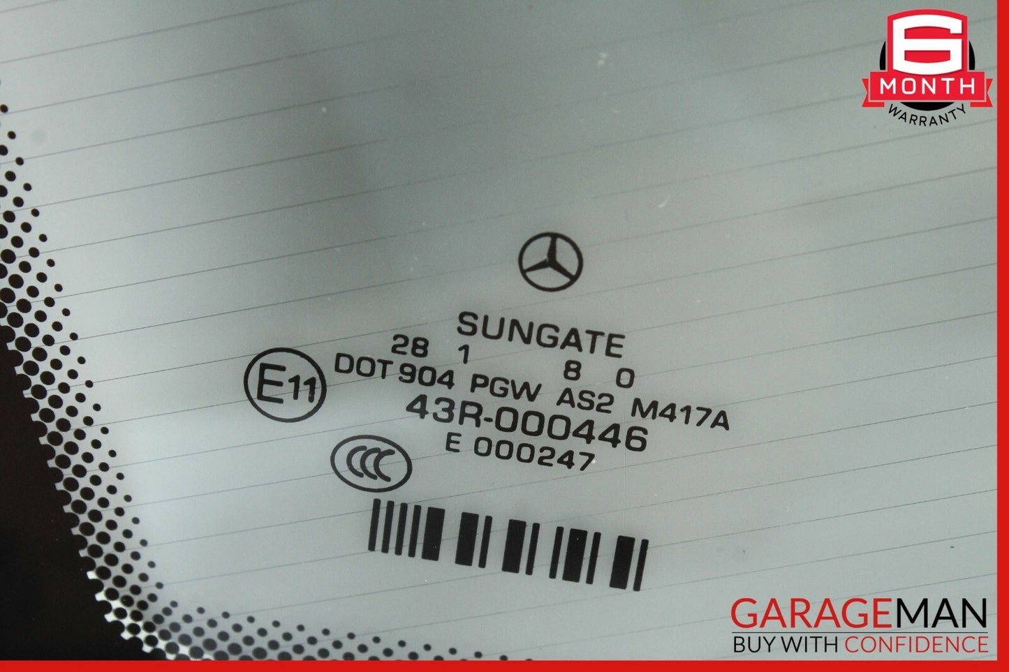 07-13 Mercedes W221 S400 S63 AMG Rear Windshield Wind Shield Back Glass OEM