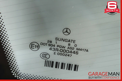 07-13 Mercedes W221 S400 S63 AMG Rear Windshield Wind Shield Back Glass OEM