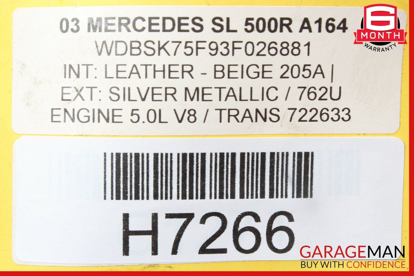 03-08 Mercedes R230 SL500 SL600 Front Right Passenger Side Door Control Module