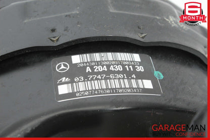 08-14 Mercedes W204 C300 E550 Power Brake Booster Master Cylinder Reservoir Assy