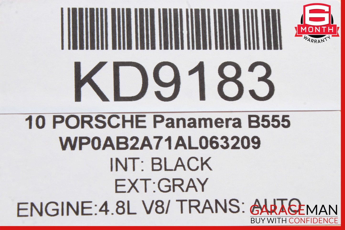 10-15 Porsche Panamera 970 Rear Left Door Window Regulator Motor OEM