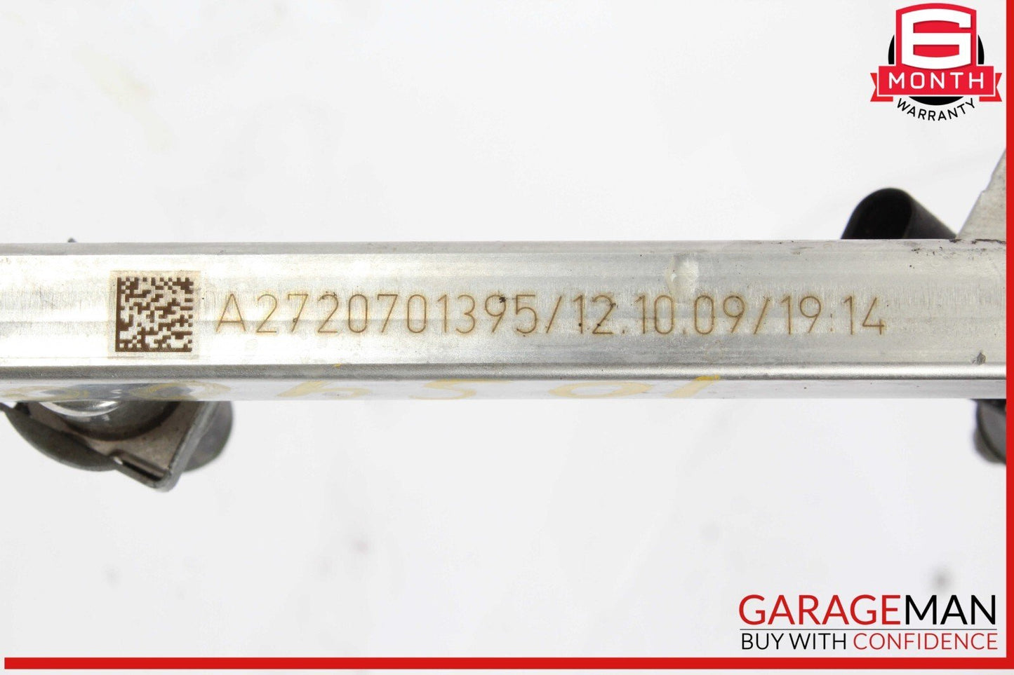 06-11 Mercedes W221 S400 Hybrid Fuel Injection Rail Line w/ Injectors Assembly