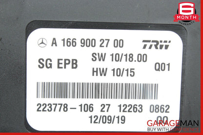 12-16 Mercedes R172 SLK350 SLK250 Hand Parking Brake Control Module Unit OEM
