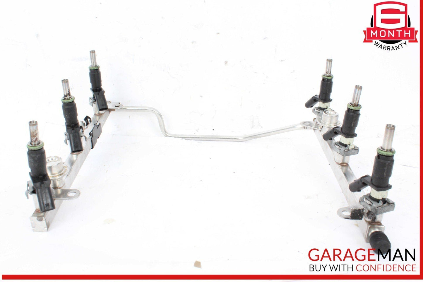 05-12 Mercedes W212 E350 Wagon SLK300 Fuel Injector Rail w/ Fuel Injectors OEM