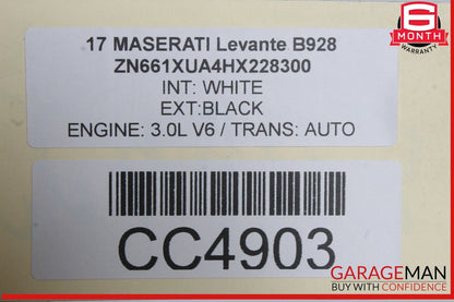 17-22 Maserati Levante M161 Front Differential Diff Axle Carrier w/ Shaft OEM