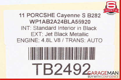 11-17 Porsche Cayenne 958 Dash Dashboard Gauge Trim Cover Panel Black OEM