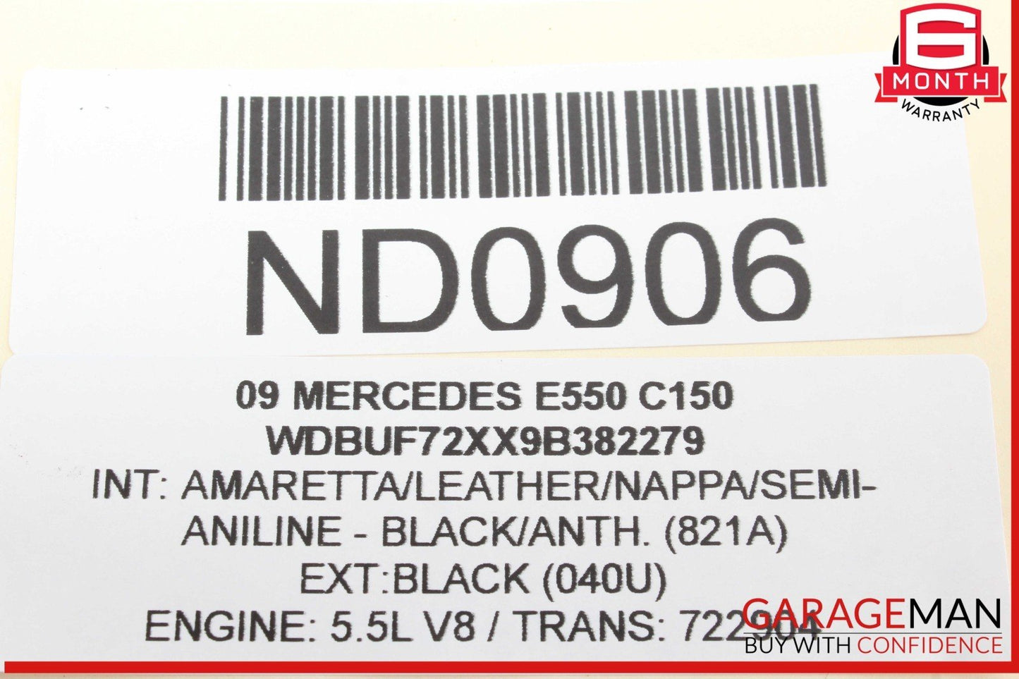 03-09 Mercedes W211 E550 Front Left Driver Side Door Control Module Unit OEM