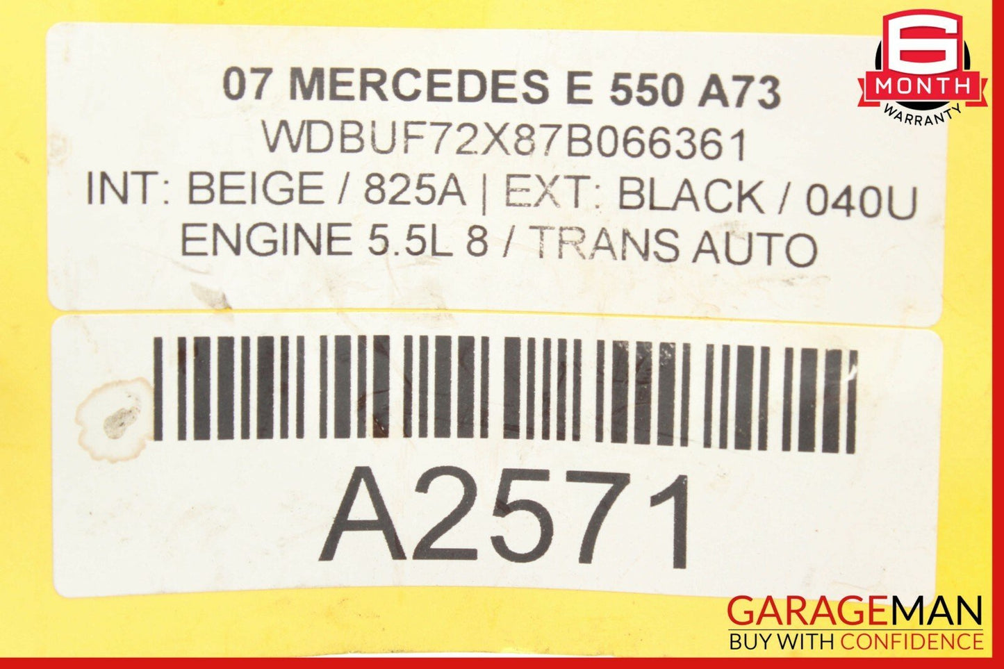 03-09 Mercedes W211 E550 E63 AMG Front Left Driver Side Door Control Module Unit
