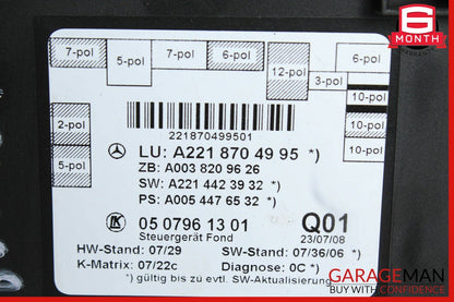 07-13 Mercedes W221 S600 S550 S65 AMG Rear Door Control Module 2218704995 OEM