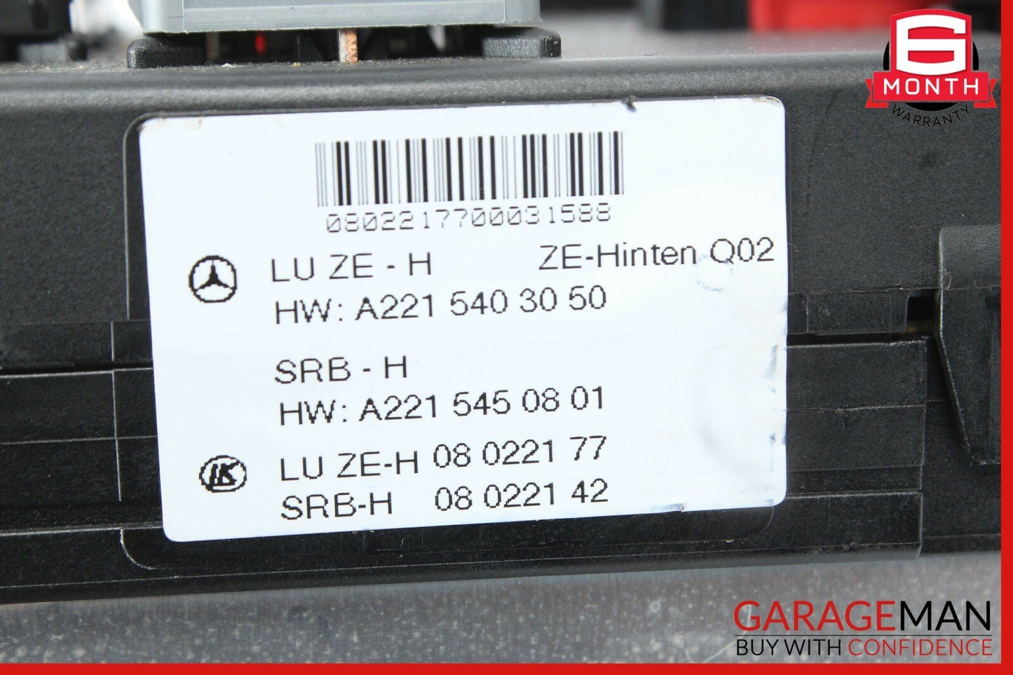 07-13 Mercedes W221 S550 S600 CL550 Rear Trunk SAM Fuse Box Relay Block Assembly