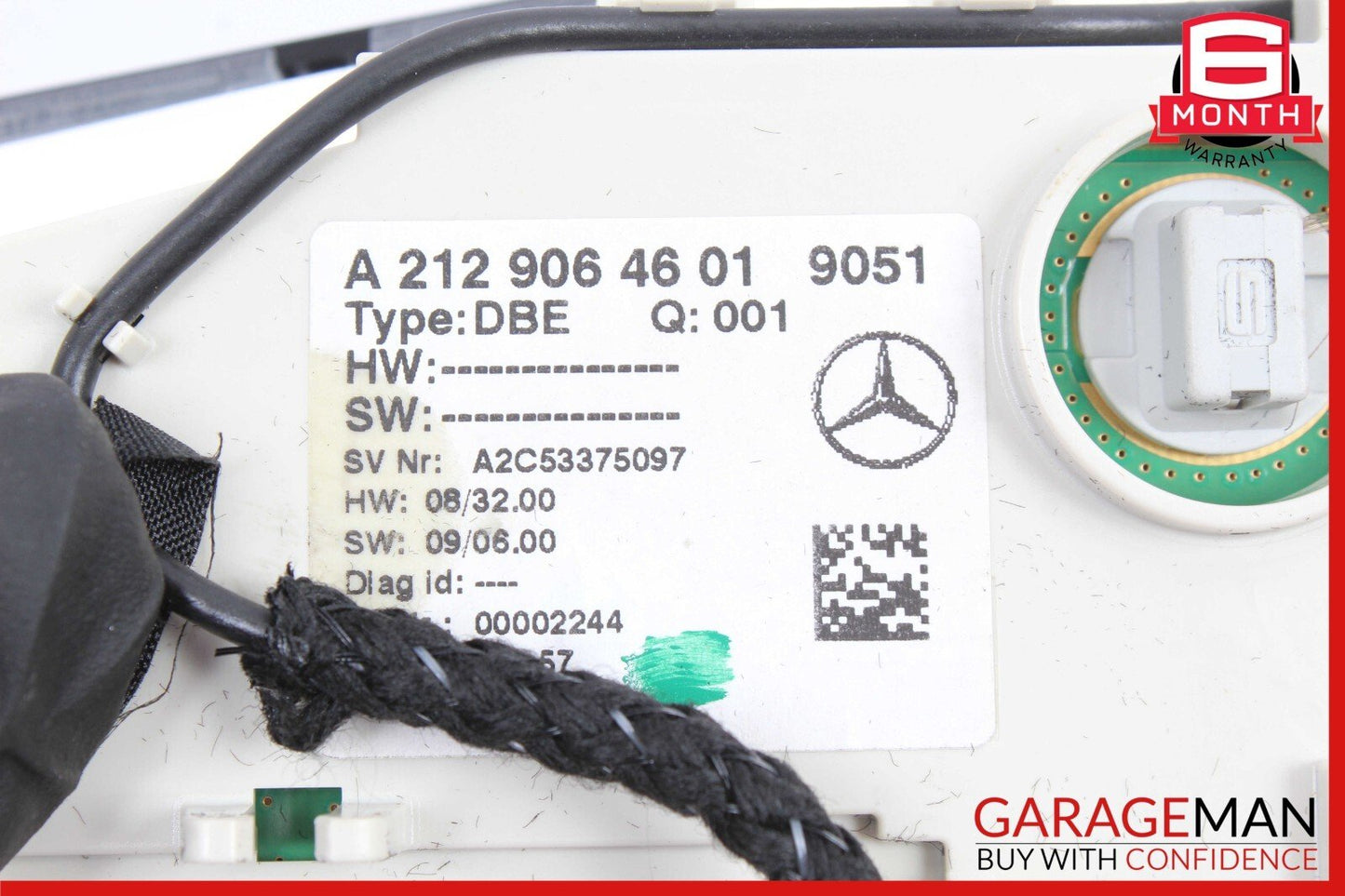 10-16 Mercedes W212 E250 E350 Front Overhead Dome Light Lamp Reading Map Black