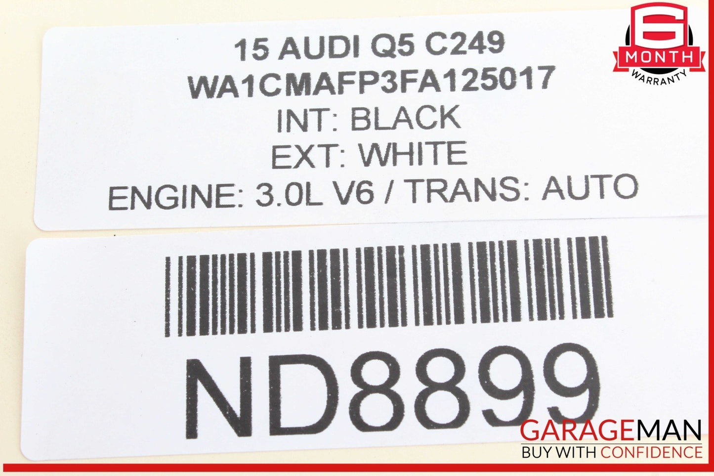 09-18 Audi Q5 A7 S4 A4 Rear Left Driver Side Upper Control Arm 8K0505323H OEM