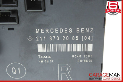 03-09 Mercedes W211 E320 E350 E550 Front Right Side Door Controller Module Unit