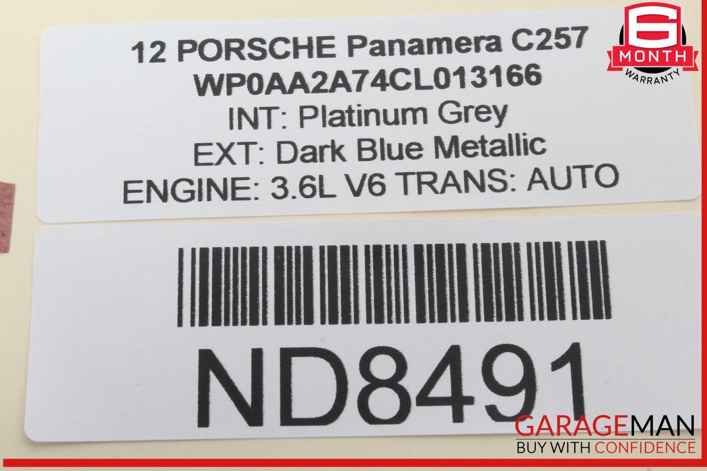 10-16 Porsche Panamera 970 Front Right Inner Dash AC A/C Air Vent Trim Grille