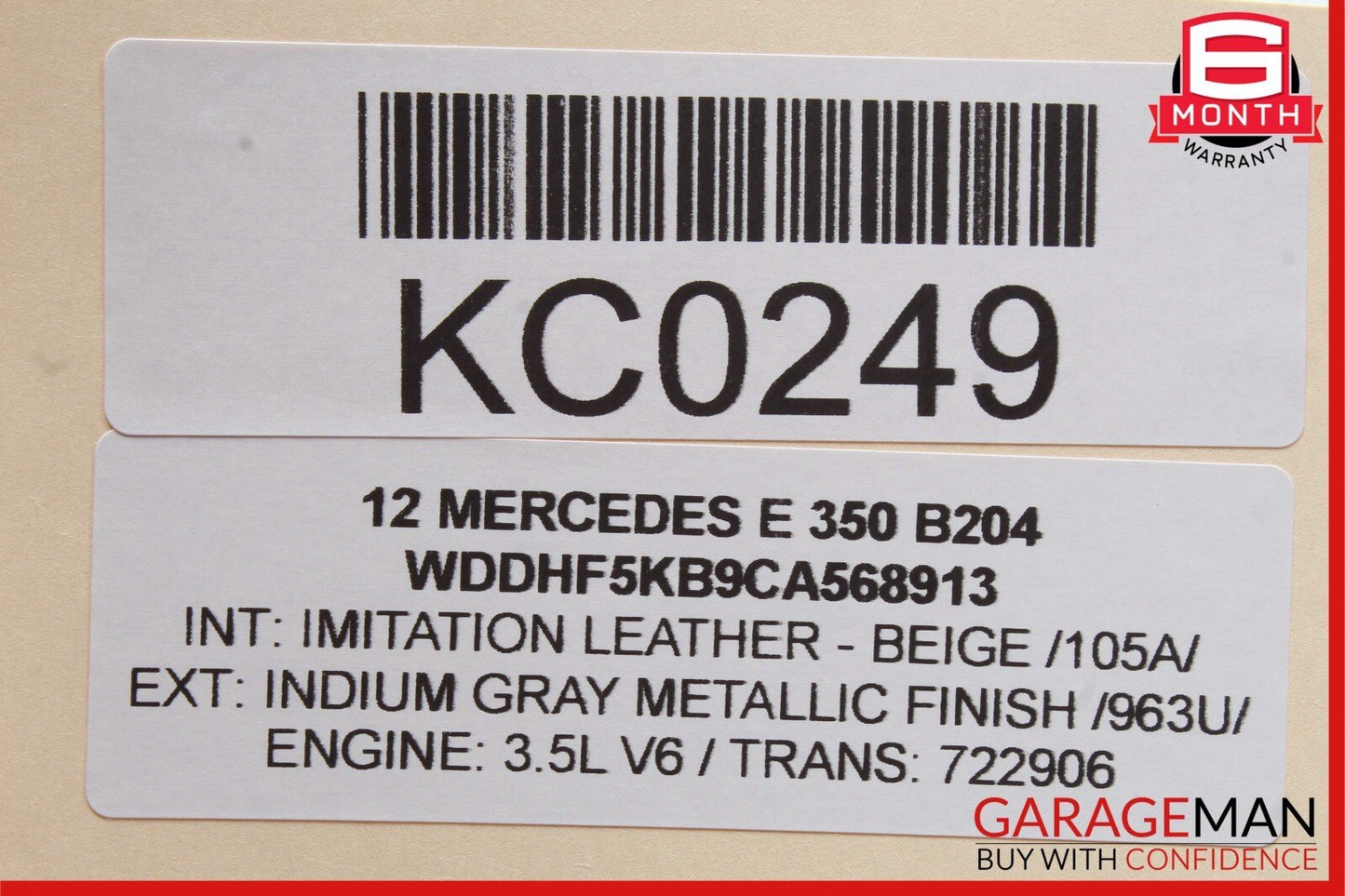 08-18 Mercedes CLS400 E350 C300 CLS550 Rear Left Door Control Module Unit