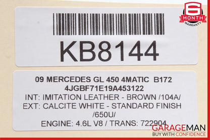 07-16 Mercedes X164 GL450 GL350 GL550 Rear 3rd Third Row Seat Motor Unit