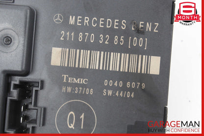 06-11 Mercedes W211 E350 E500 CLS350 Rear Right Side Door Control Module Unit