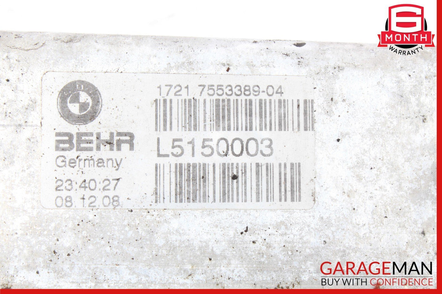 08-14 BMW E71 X6 X5 Transmission Oil Cooler Heat Exchanger 1721 7553389-04 OEM