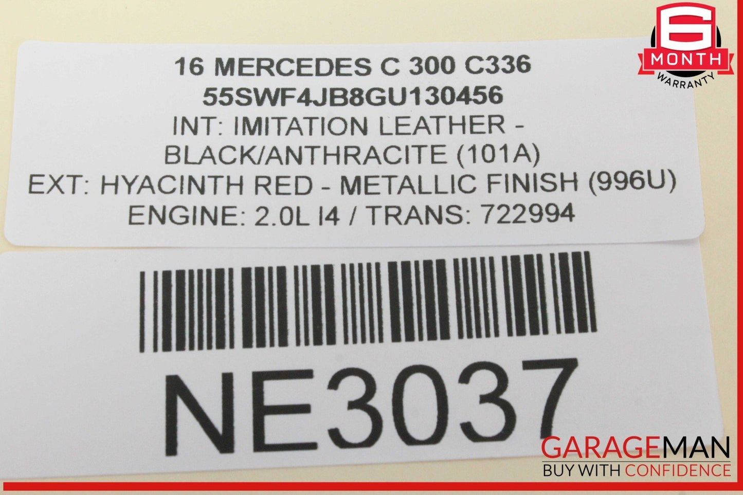15-20 Mercedes W205 C300 GLC43 AMG Left Side Dash Air A/C Vent 2058301154 OEM
