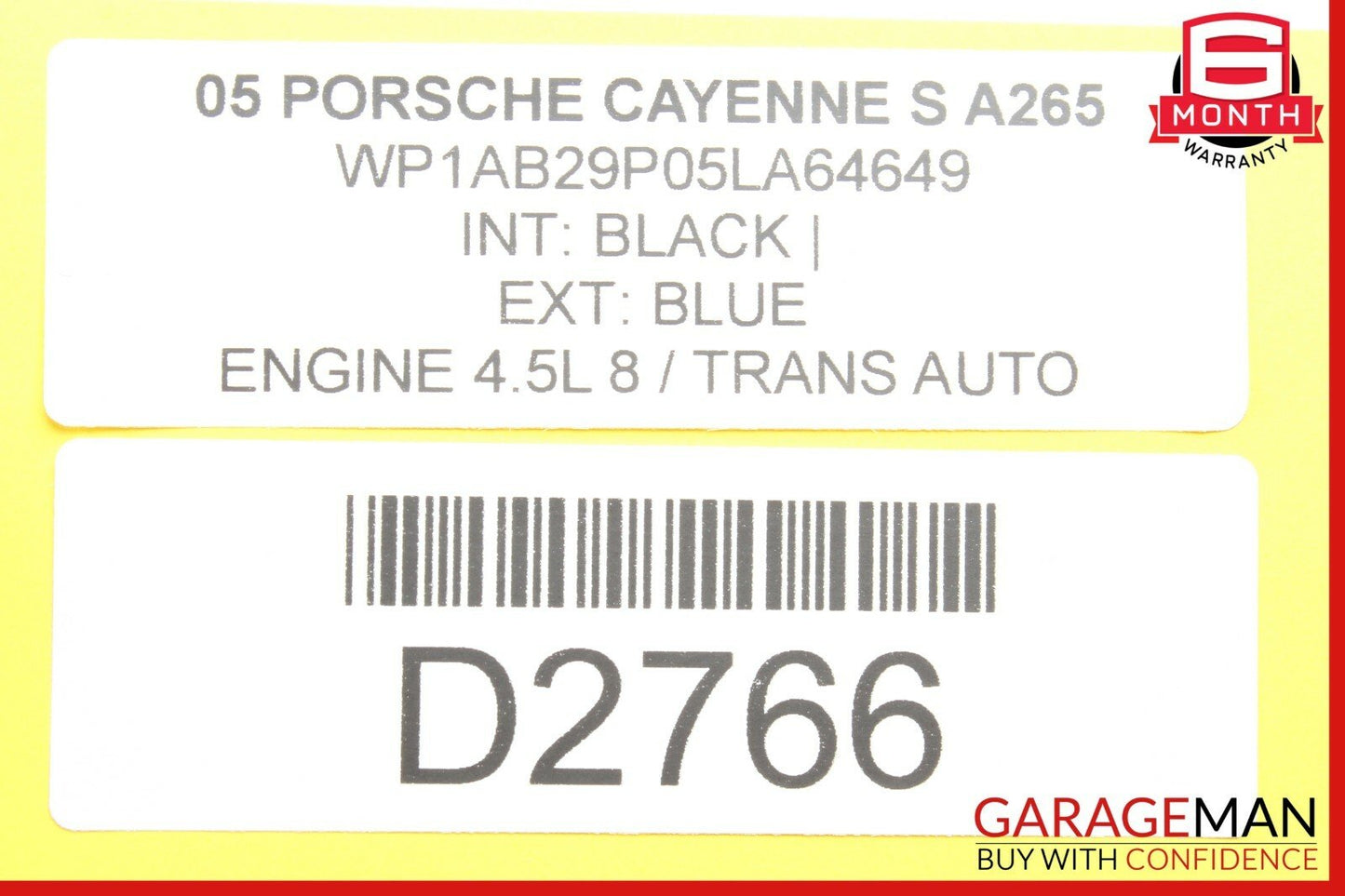03-06 Porsche Cayenne 955 6 CD Changer CDC 4 7L5035111 OEM