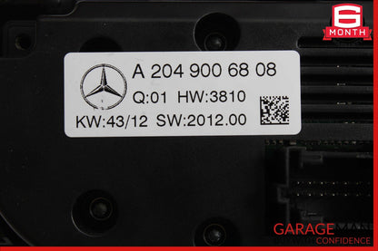 12-14 Mercedes W204 C250 AC A/C Climate Temperature Heater Switch Control Panel