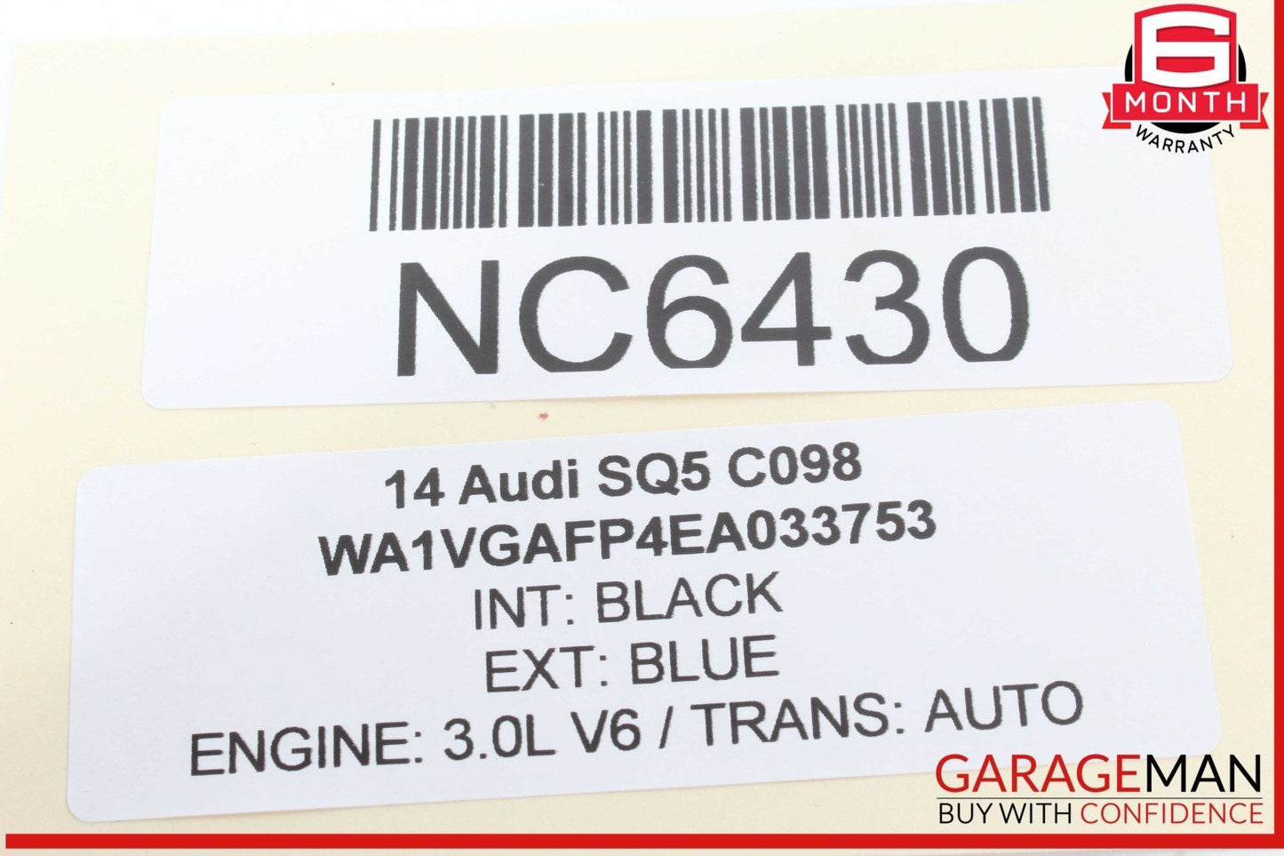 13-17 Audi SQ5 Q5 Panoramic Sunroof Sun Roof Motor 8R0877041B OEM