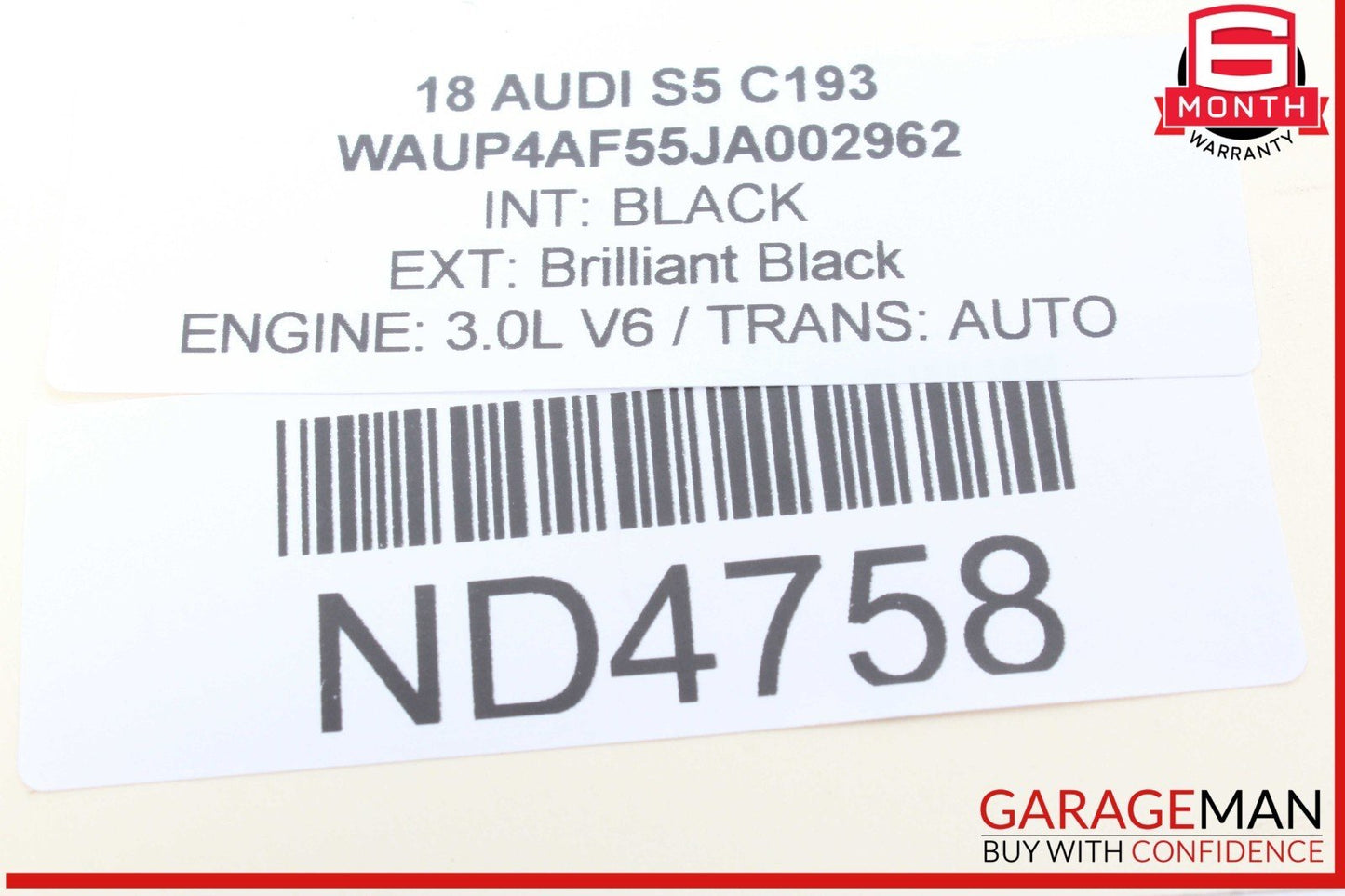 18-24 Audi S5 Rear Left or Rear Right Side Lower Forward Control Arm OEM