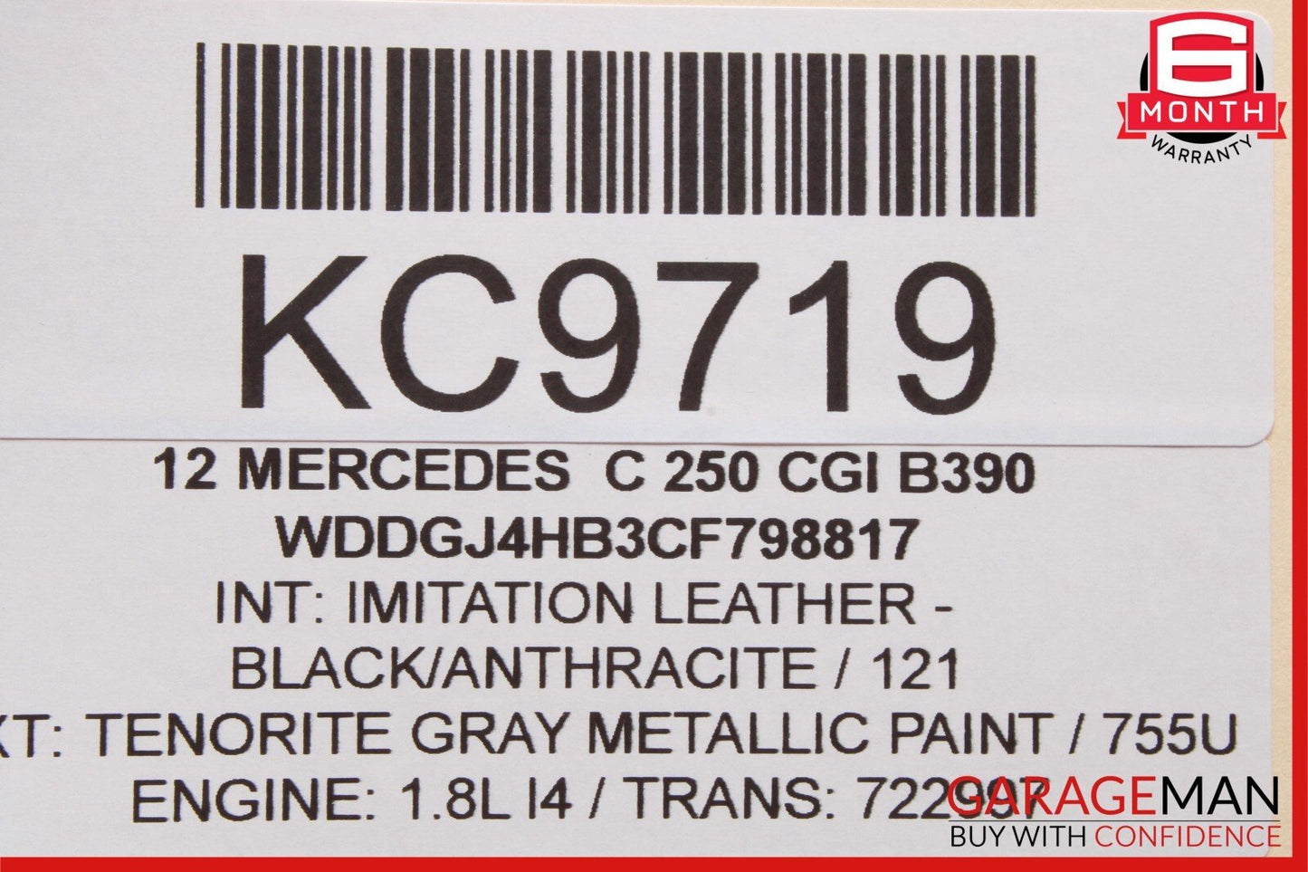 08-18 Mercedes W204 C250 C300 C350 Front Right Side Door Control Module Unit OEM