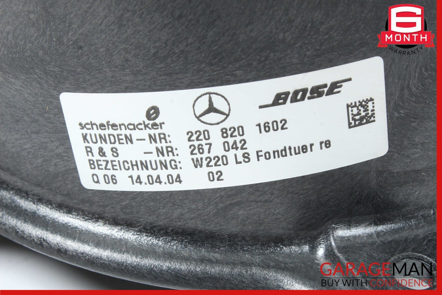00-06 Mercedes W220 S500 S600 Rear Door Audio Sound Speaker Set of 2 Pc OEM