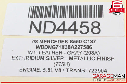 07-14 Mercedes W221 S550 Rear Left or Rear Right Side Tie Rod Lower Control Arm