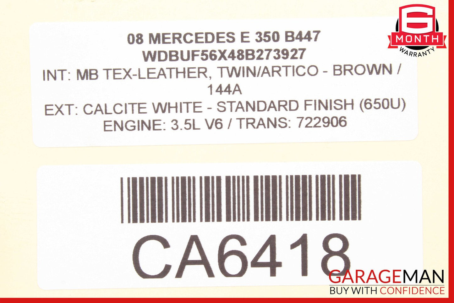 03-09 Mercedes W211 E350 E500 Upper Radiator Support Frame OEM