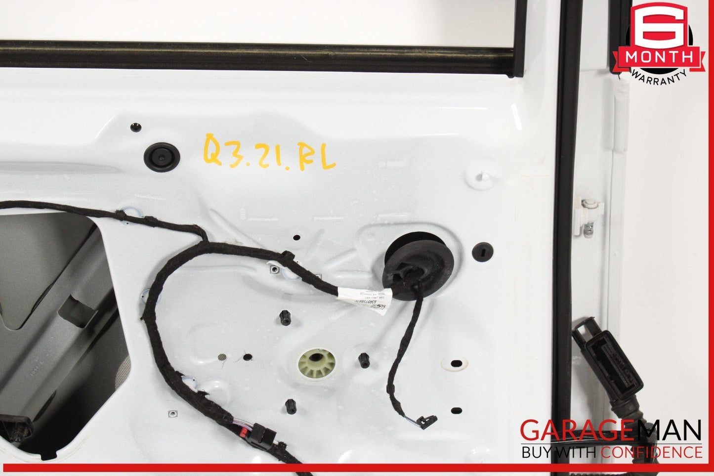 19-25 Audi Q3 Rear Left Driver Side Door Shell Panel White 83A833051C OEM