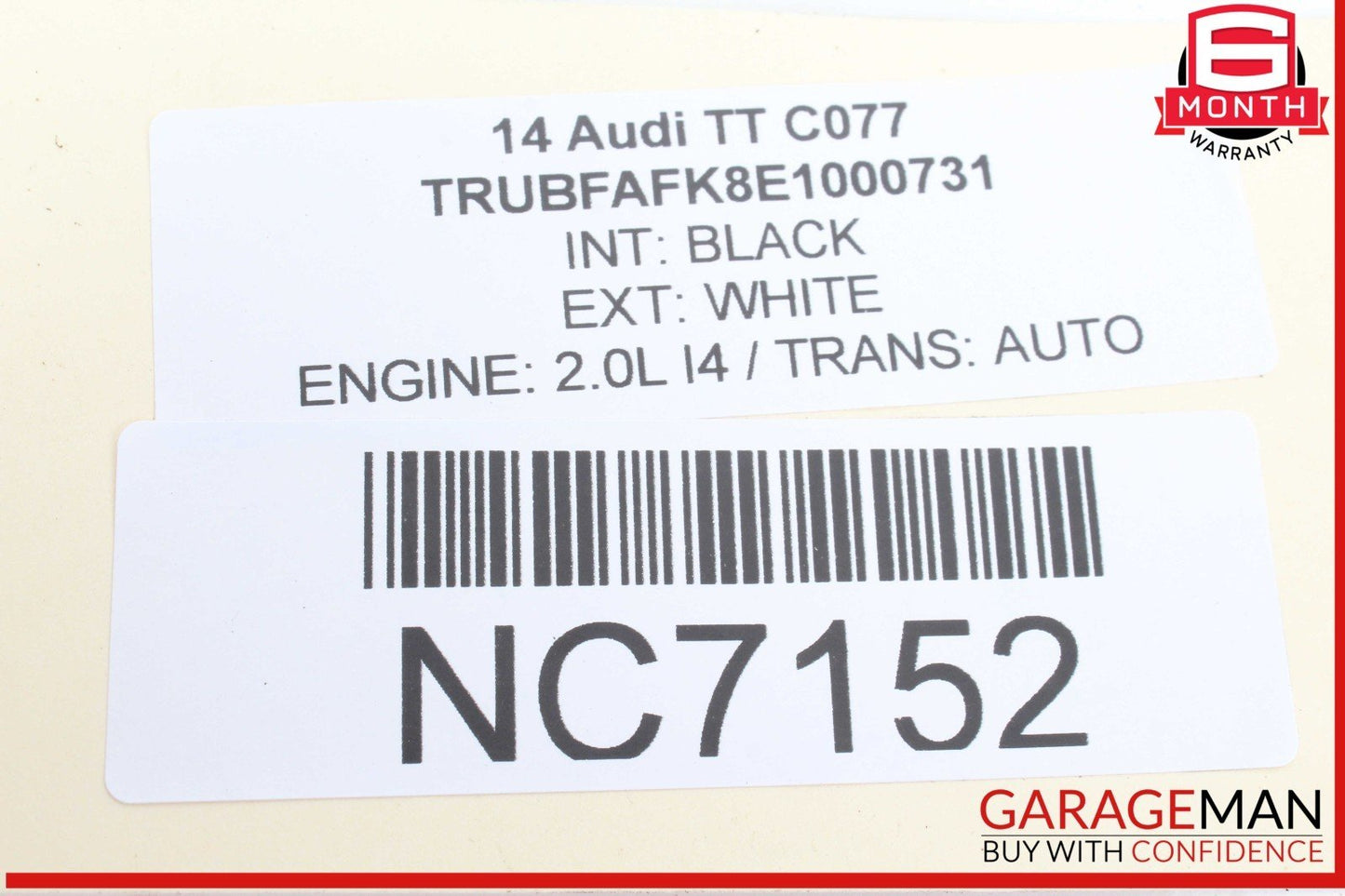 09-15 Audi TT TTS Quattro Fuel Charcoal EVAP Canister 8J0201797D OEM