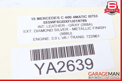 15-20 Mercedes W205 C400 C63 AMG Front Left Side Door Window Regulator Motor OEM