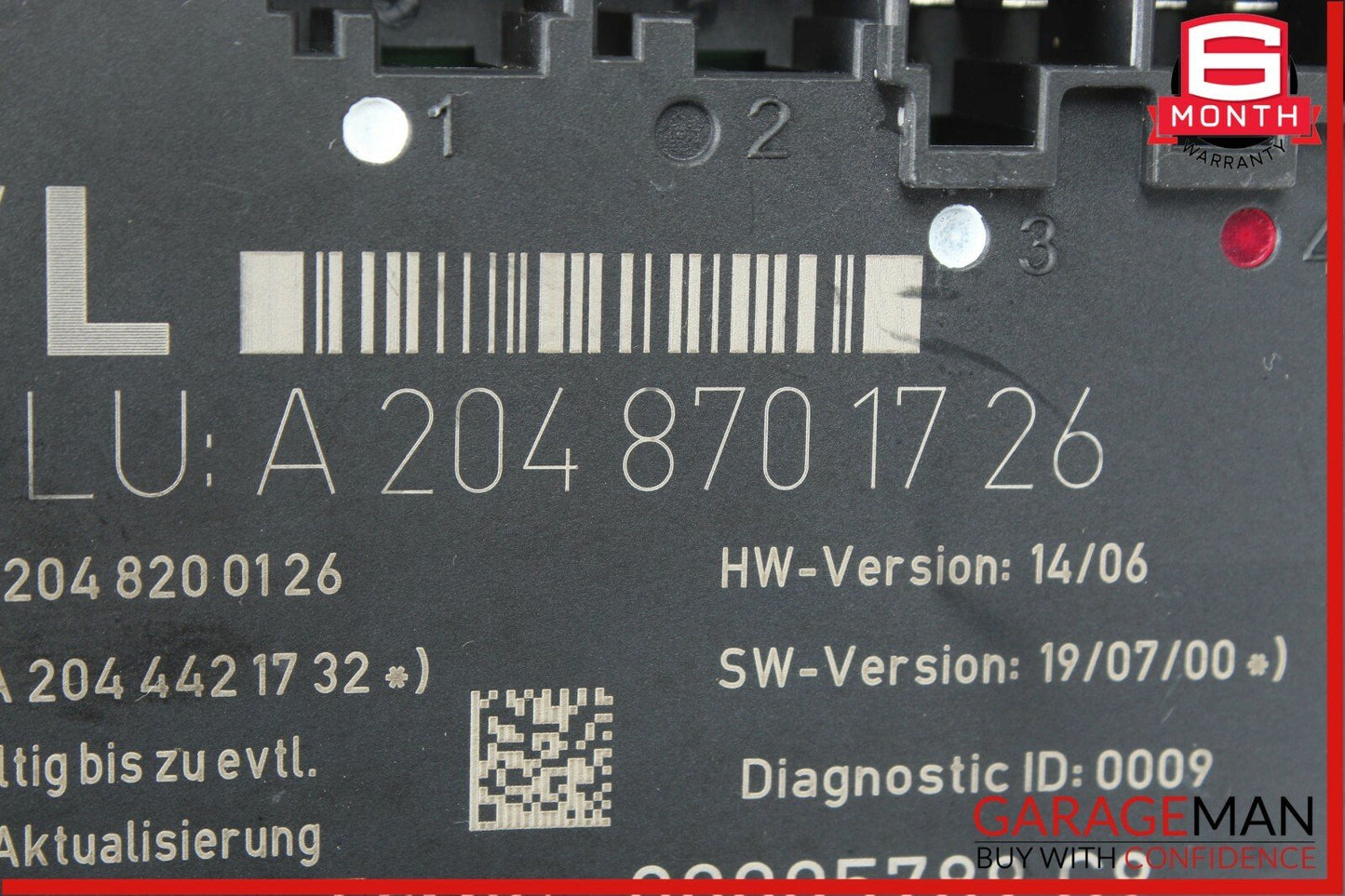 08-14 Mercedes W204 C300 C350 Front Left Side Door Control Module Unit OEM