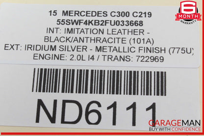 15-20 Mercedes W205 C300 GLC43 AMG Center Dash Dashboard Air A/C Vent OEM