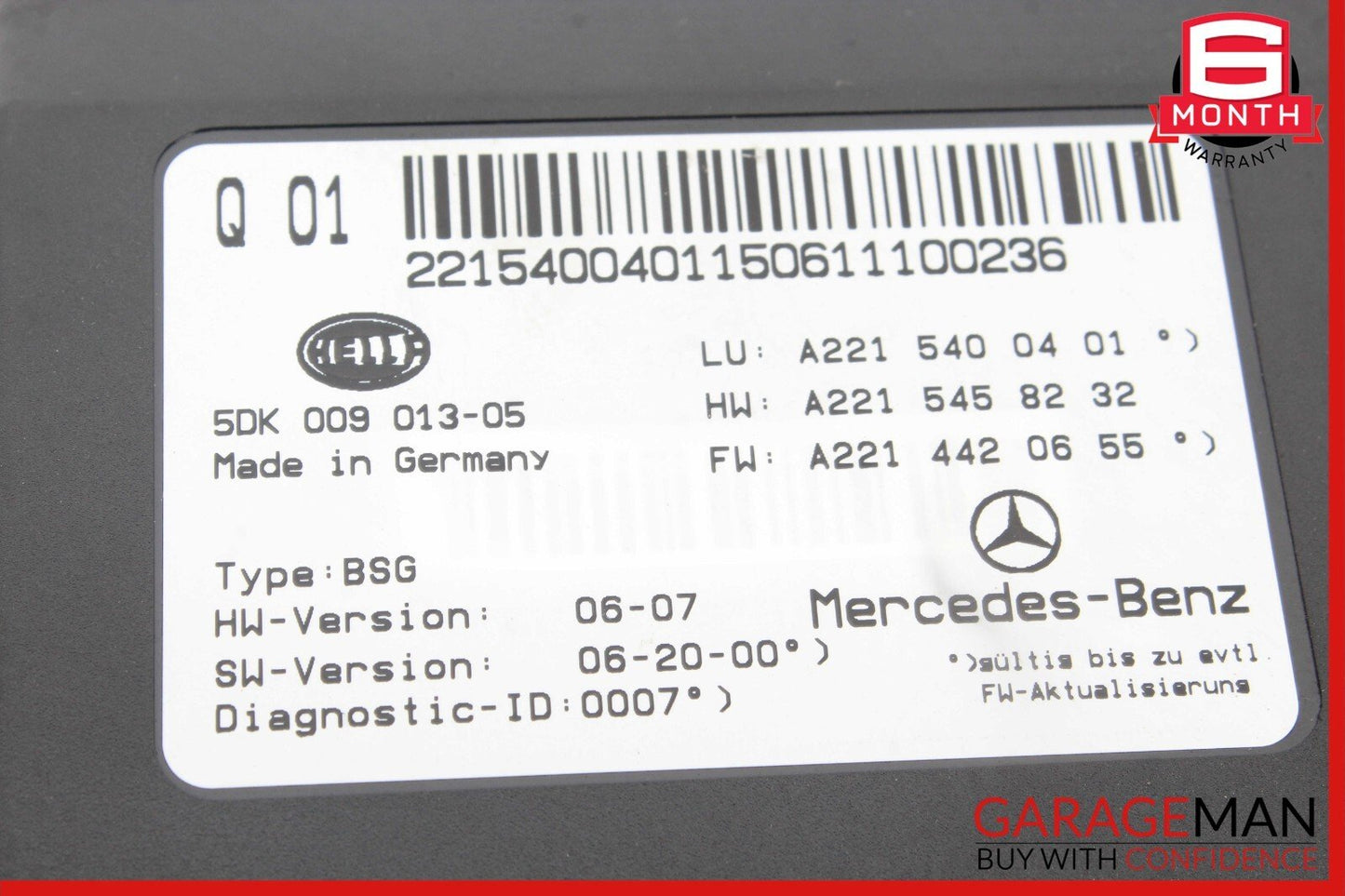Mercedes W221 S550 CL550 Electric Power Supply Control Fuse Box Module OEM