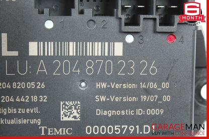 08-14 Mercedes W204 C300 C350 C63 AMG Rear Left Side Door Controller Module Unit
